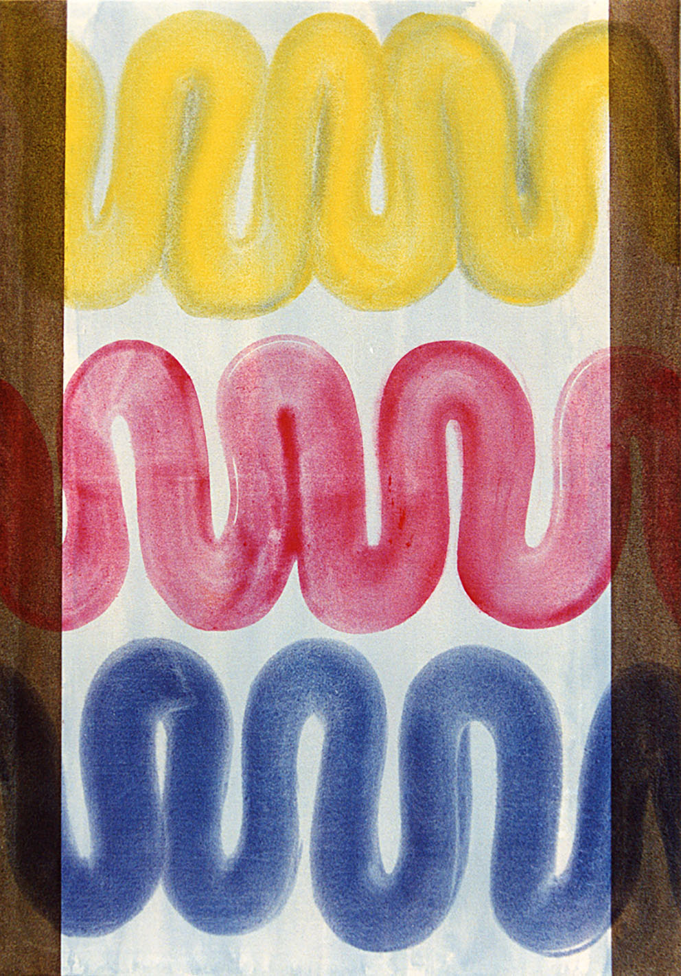 Rencontres II, 1995. Acrílico / Tela, 162 x 130 cm.